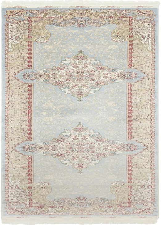 2' 7 x 9' 10 Qom Bamboo Silk Runner Rug