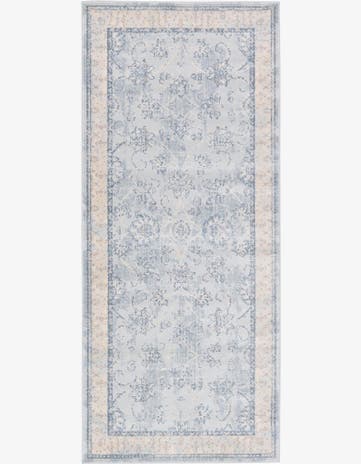 Light Blue Restoration Runner Rug