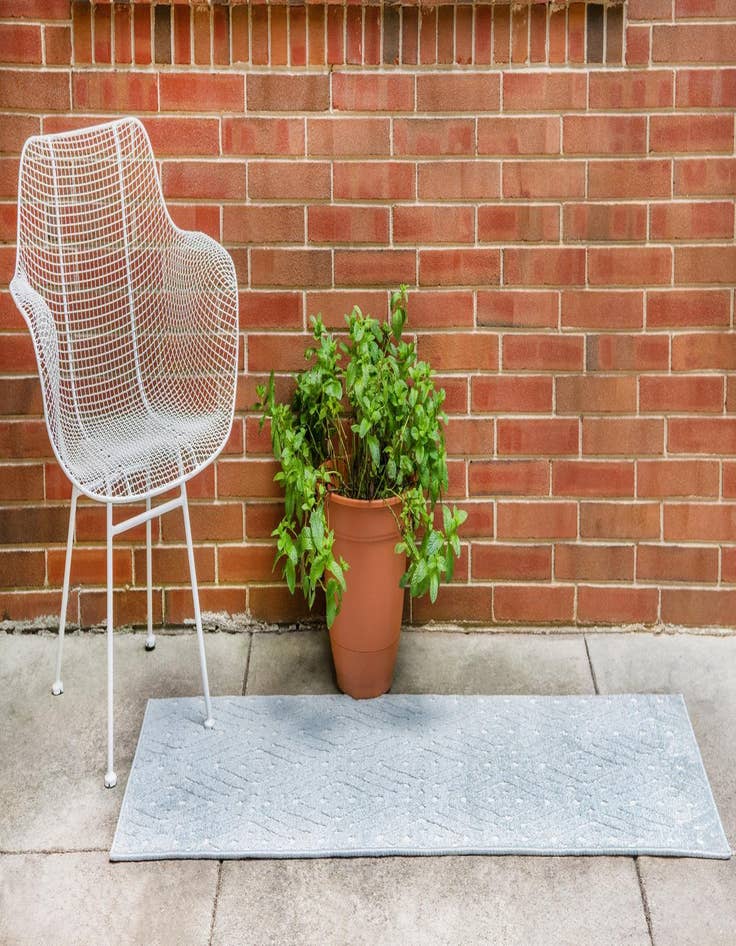 Detail image of 2' x 8'  Washable Sabrina Soto Ella Indoor / Outdoor Runner Rug