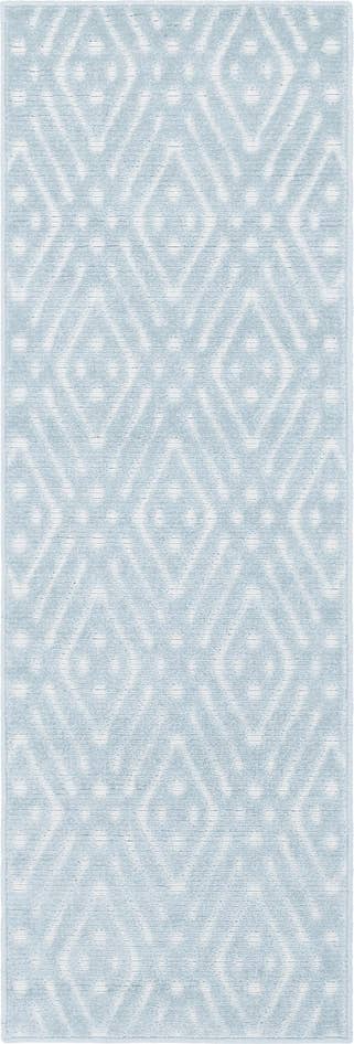 Detail image of 2' x 6' Easy-Clean Sabrina Soto Ella Indoor / Outdoor Runner Rug