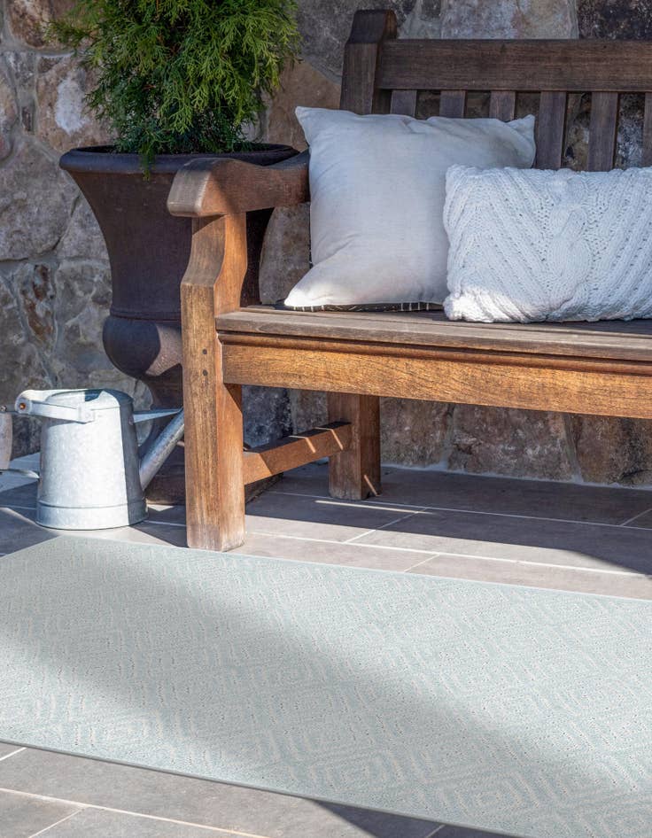 Detail image of  2' x 6'  Washable Sabrina Soto Indoor / Outdoor Runner Rug