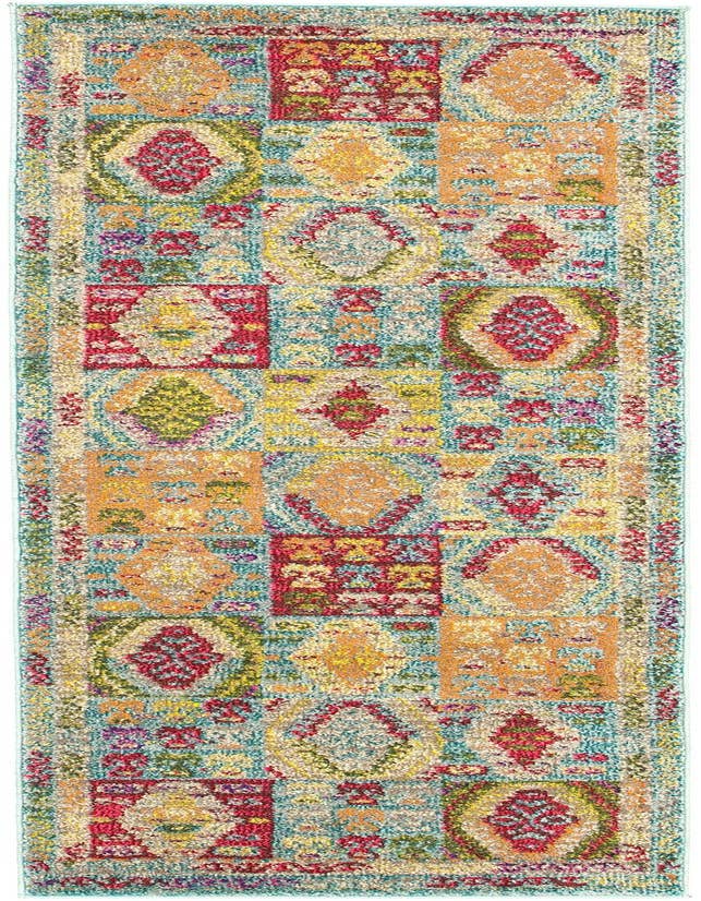 Detail image of 2' 2 x 6' 9 Washable Santa Fe Runner Rug