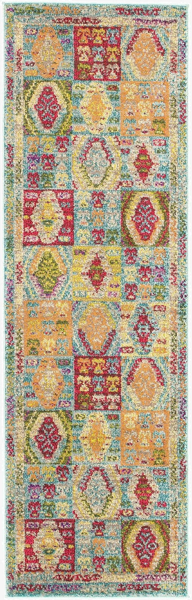 2' 2 x 6' 9  Washable Santa Fe Runner Rug