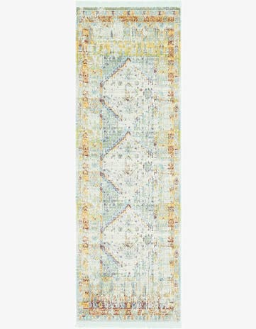 Light Blue Santiago Runner Rug