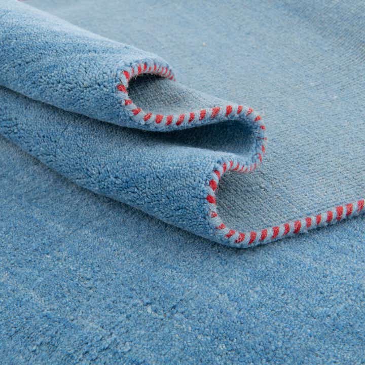 2' 7 x 6' 7 Solid Gabbeh Wool Runner Rug