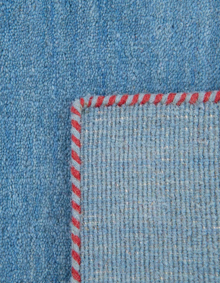 Detail image of 2' 7 x 16' 5  Hand Knotted Solid Gabbeh Wool Runner Rug