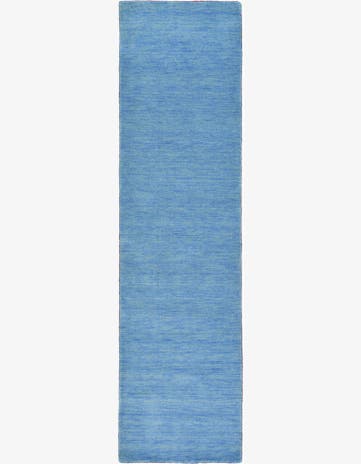 2' 7 x 9' 10 Hand Knotted Solid Gabbeh Wool Runner Rug