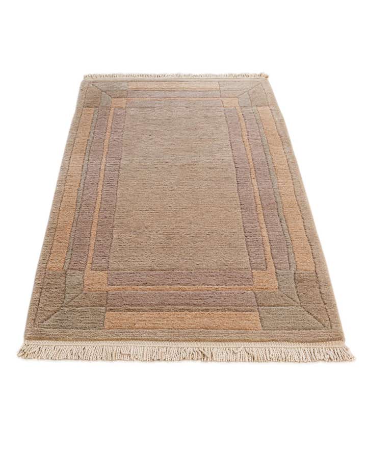 2' 1 x 3' 11 Hand Knotted Tibet Wool Runner Rug