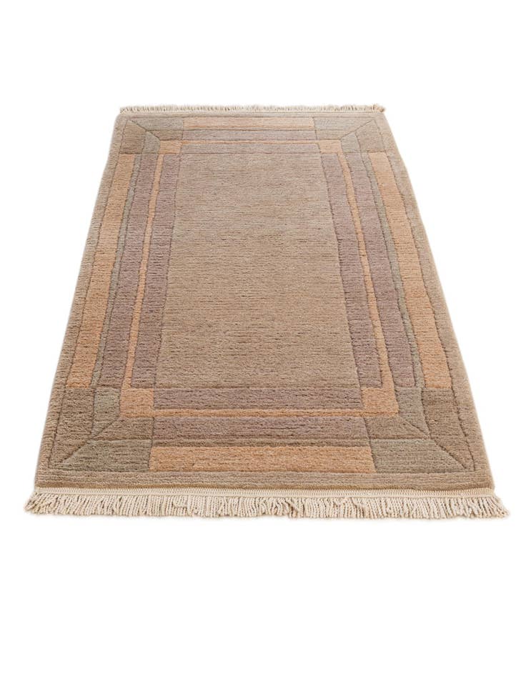 Detail image of 2' 1 x 3' 11 Hand Knotted Tibet Wool Runner Rug