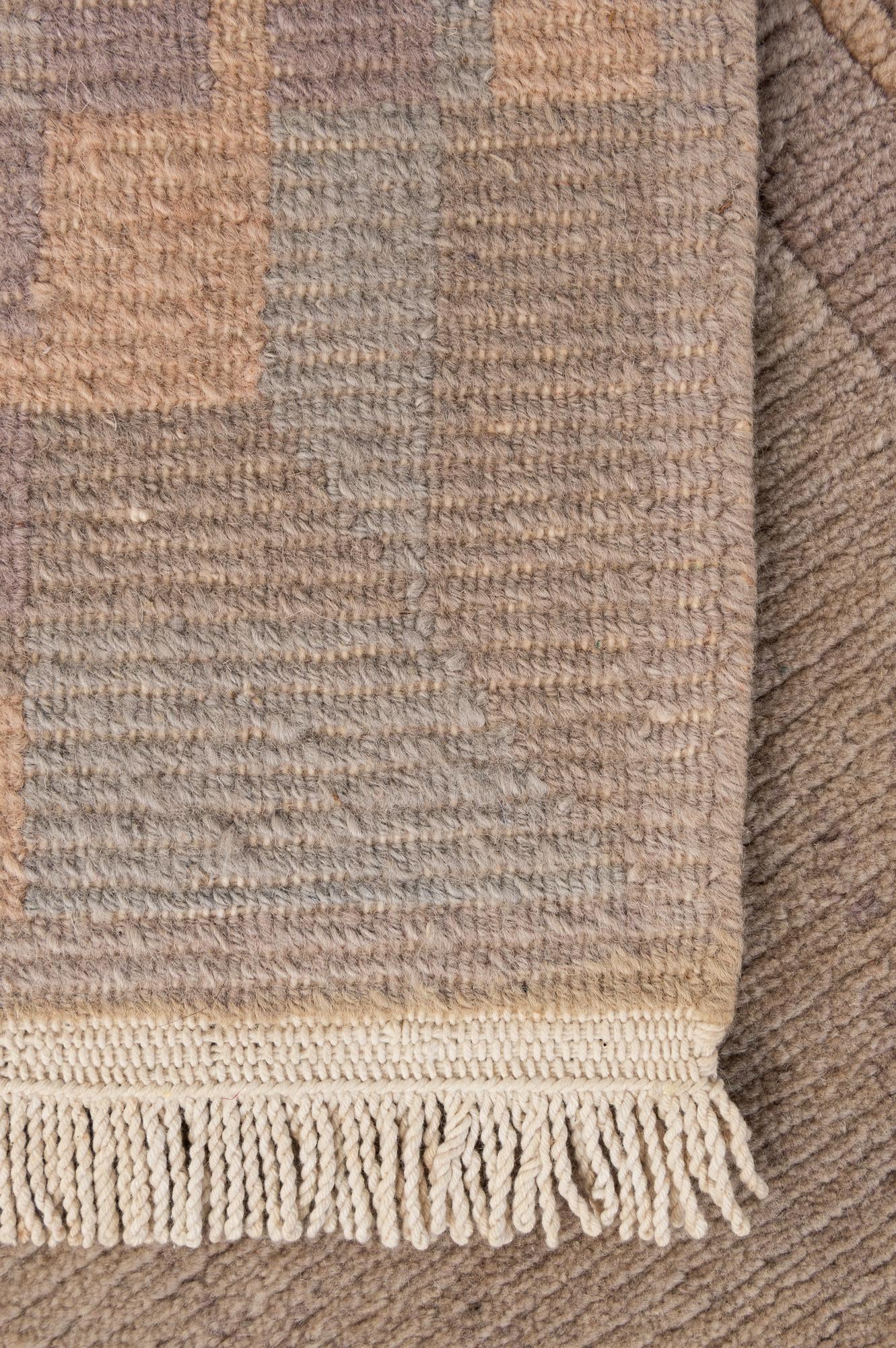 2' 1 x 3' 11 Hand Knotted Tibet Wool Runner Rug