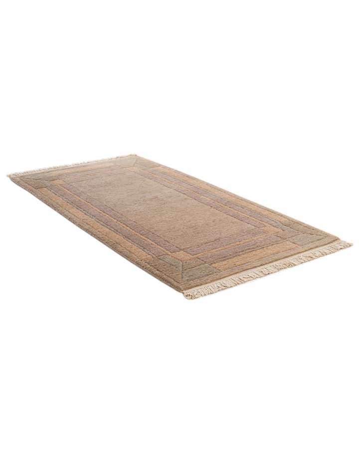 2' 1 x 3' 11 Hand Knotted Tibet Wool Runner Rug