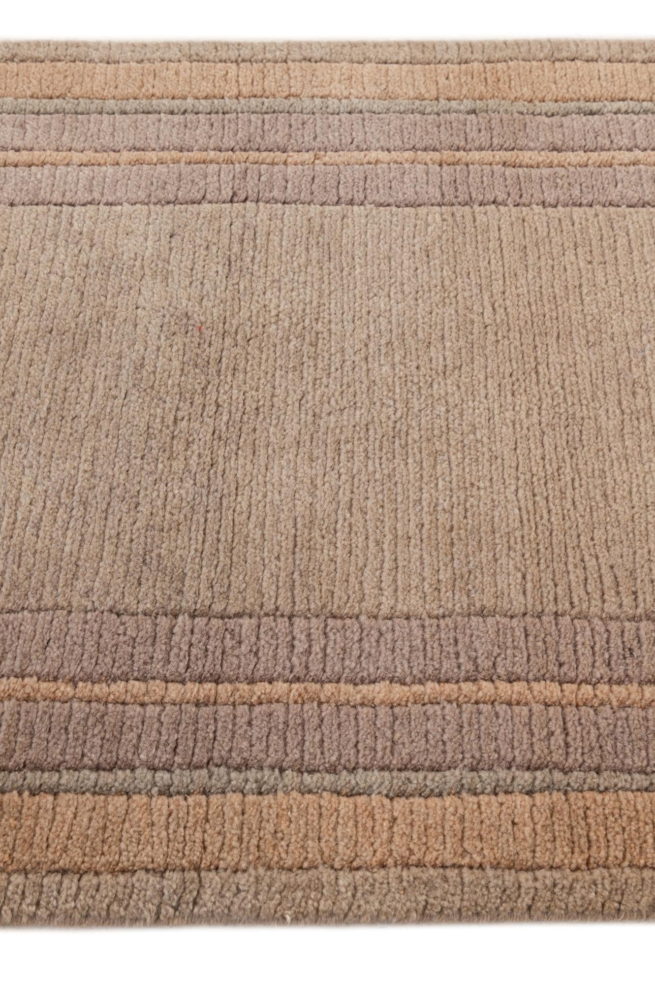 2' 1 x 3' 11 Hand Knotted Tibet Wool Runner Rug