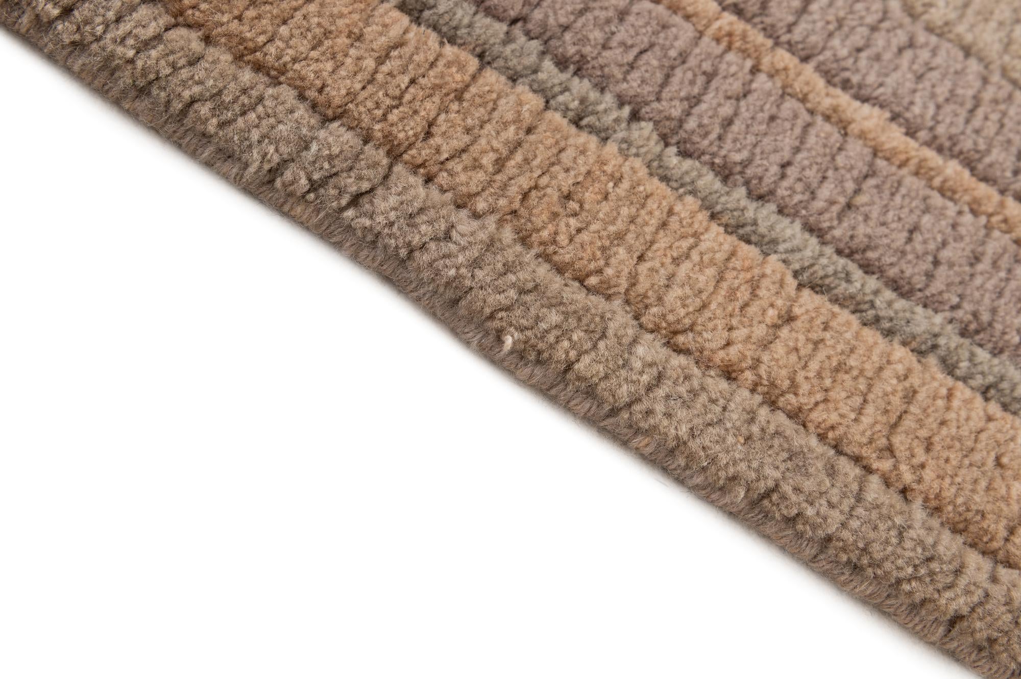 2' 1 x 3' 11 Hand Knotted Tibet Wool Runner Rug