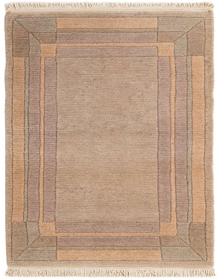 Detail image of 2' 1 x 3' 11 Hand Knotted Tibet Wool Runner Rug
