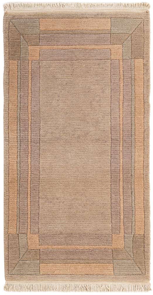 2' 1 x 3' 11 Hand Knotted Tibet Wool Runner Rug