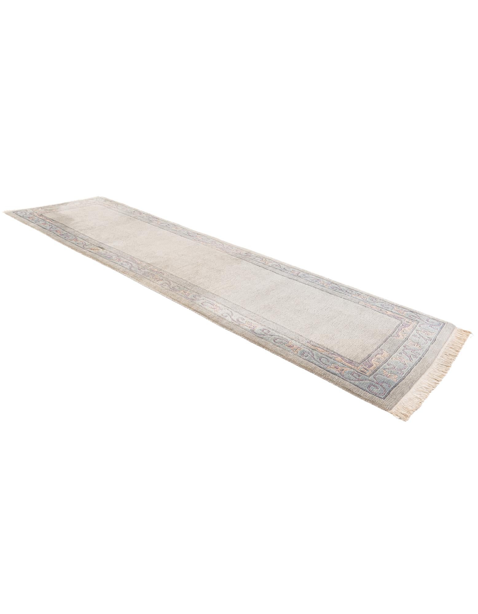 3' 2 x 11' 4 Hand Knotted Tibet Wool Runner Rug