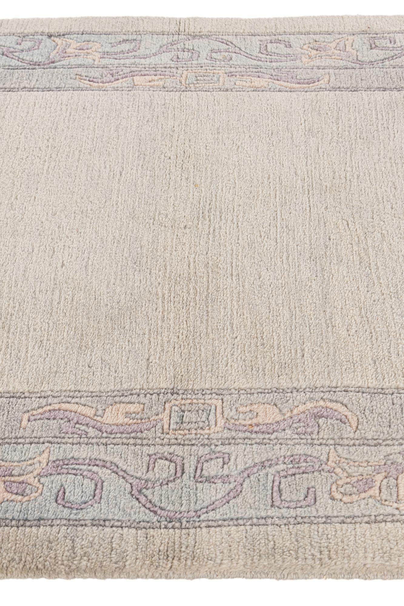 3' 2 x 11' 4 Hand Knotted Tibet Wool Runner Rug