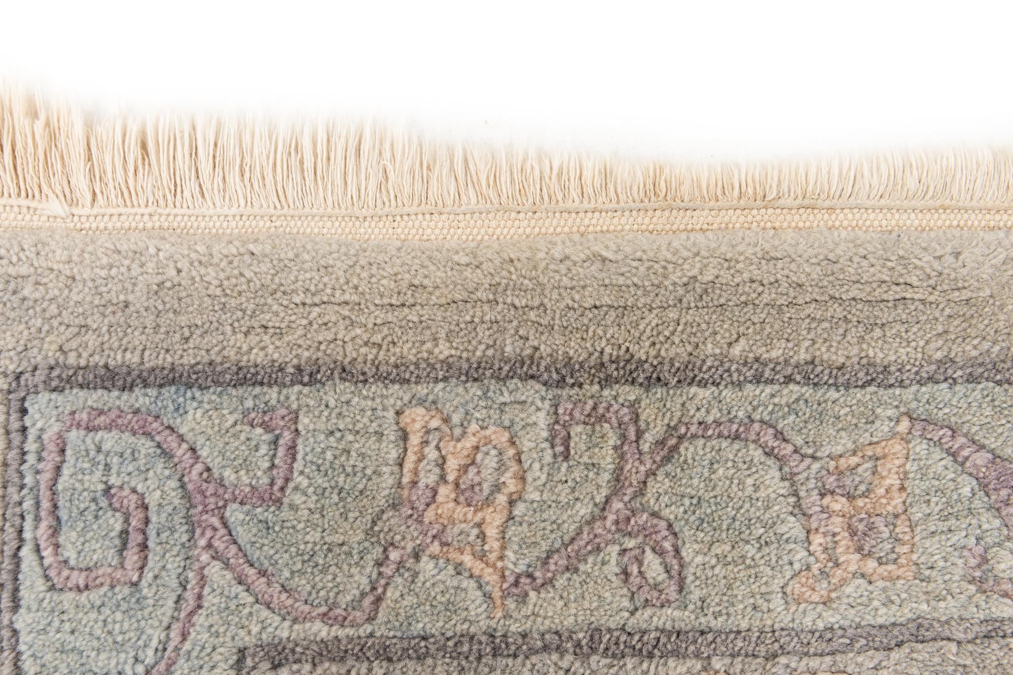 3' 2 x 11' 4 Hand Knotted Tibet Wool Runner Rug