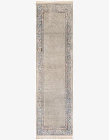 3' 2 x 11' 4 Hand Knotted Tibet Wool Runner Rug