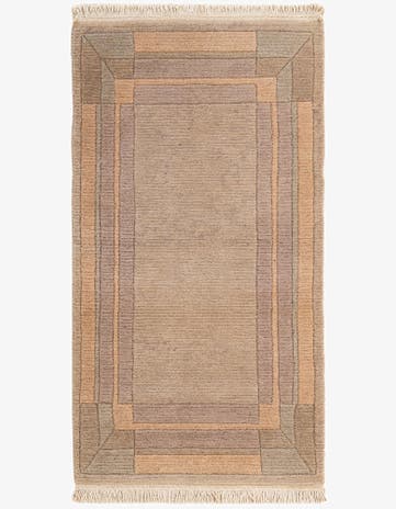 2' 1 x 3' 11 Hand Knotted Tibet Wool Runner Rug