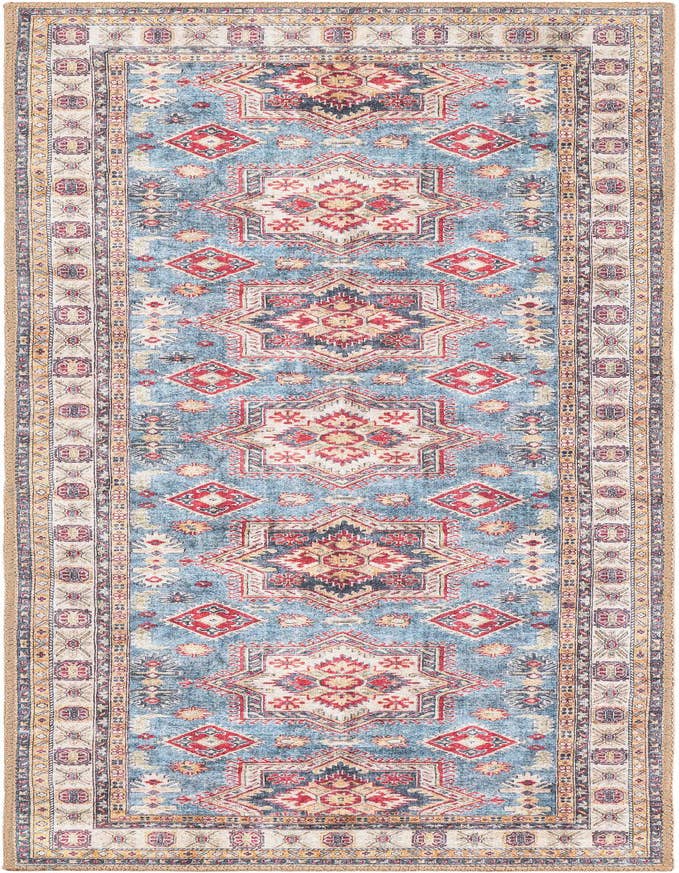 Detail image of 2' x 6' 1 Washable Timeless Runner Rug