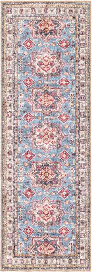 Detail image of 2' x 6' 1 Washable Timeless Runner Rug