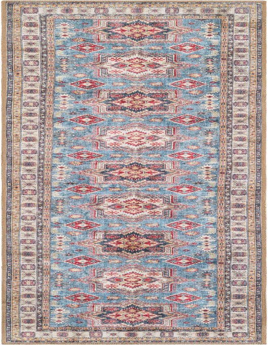 Detail image of 2' x 8' Washable Timeless Runner Rug