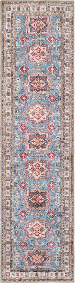 Detail image of 2' x 8' Washable Timeless Runner Rug
