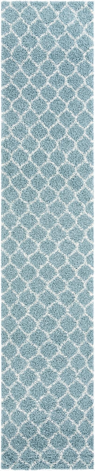 3' 3 x 16' 5 Trellis Shag Runner Rug