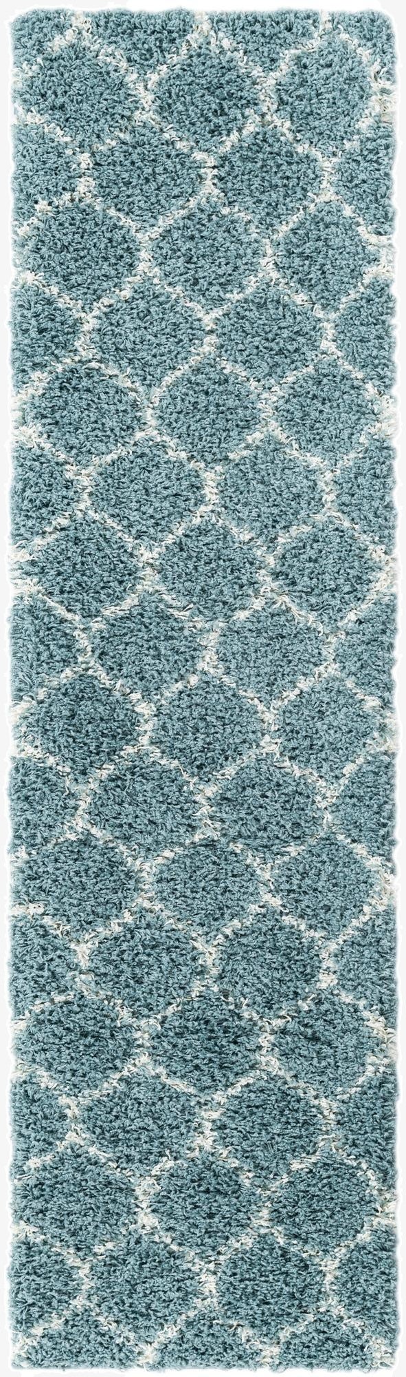 2' x 7' Trellis Shag Runner Rug