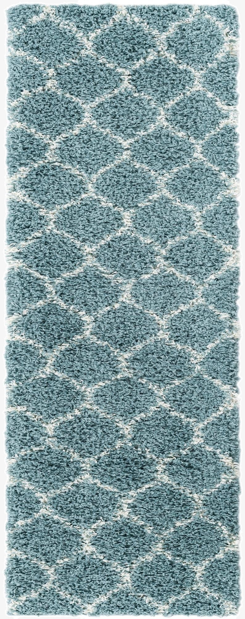 2' x 5' Trellis Shag Runner Rug