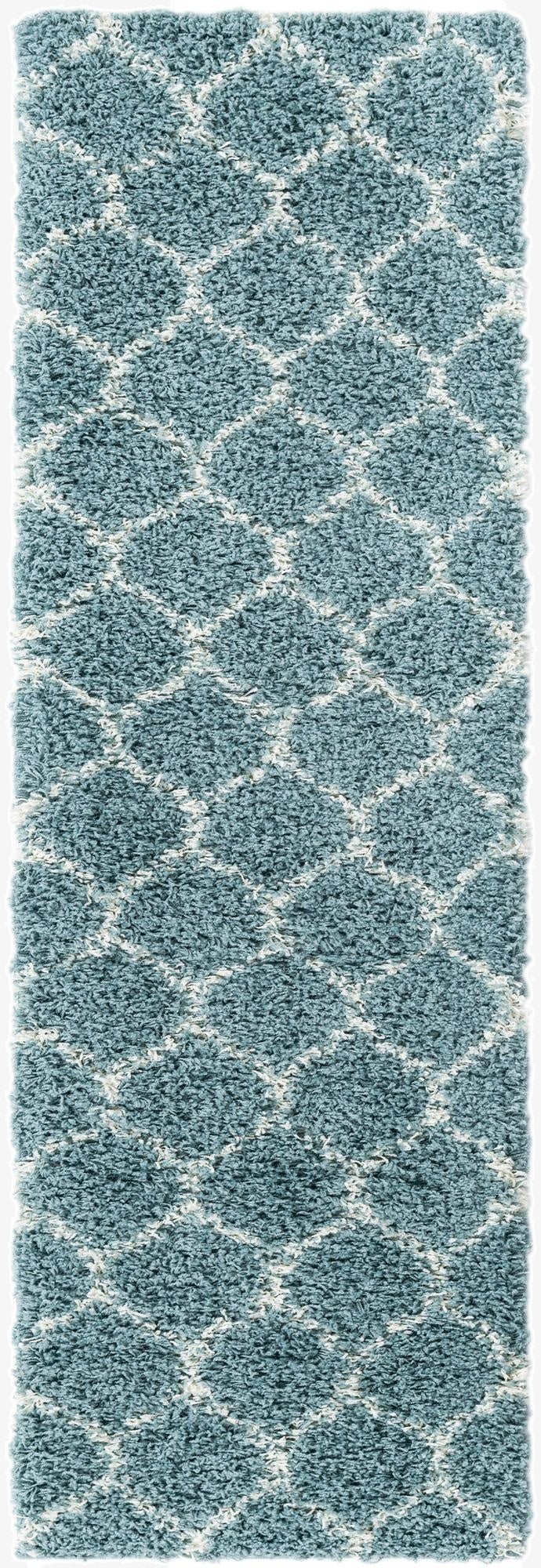 2' x 6' Trellis Shag Runner Rug