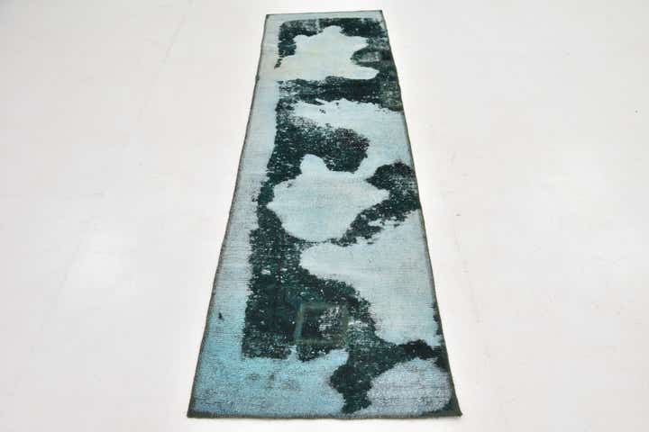 2' 2 x 8' 8 Hand Knotted Ultra Vintage Persian Wool Runner Rug