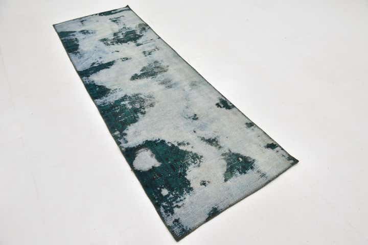 2' 7 x 8' Hand Knotted Ultra Vintage Persian Wool Runner Rug