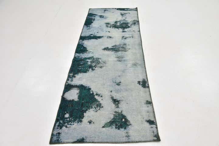 2' 7 x 8' Hand Knotted Ultra Vintage Persian Wool Runner Rug