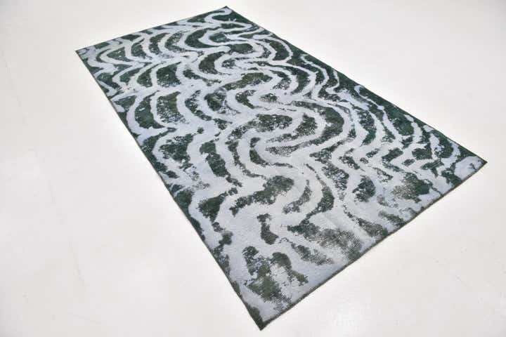 4' 6 x 8' 8 Hand Knotted Ultra Vintage Persian Wool Runner Rug