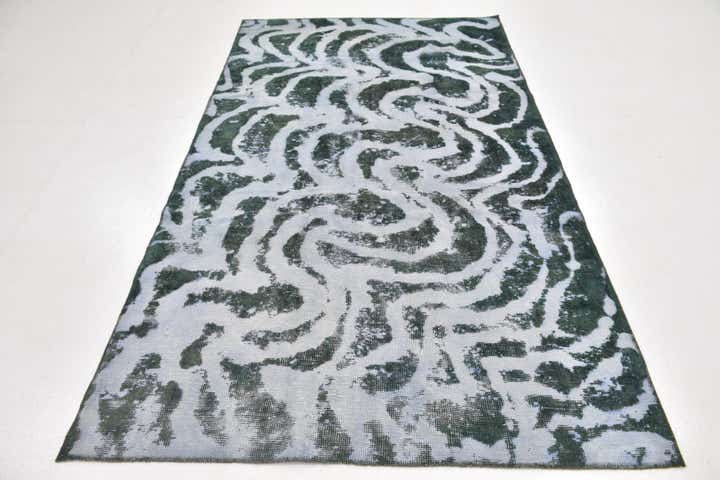 4' 6 x 8' 8 Hand Knotted Ultra Vintage Persian Wool Runner Rug