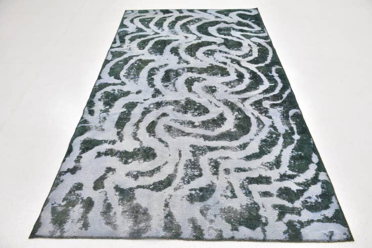Detail image of 4' 6 x 8' 8 Hand Knotted Ultra Vintage Persian Wool Runner Rug