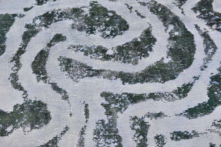 4' 6 x 8' 8 Hand Knotted Ultra Vintage Persian Wool Runner Rug