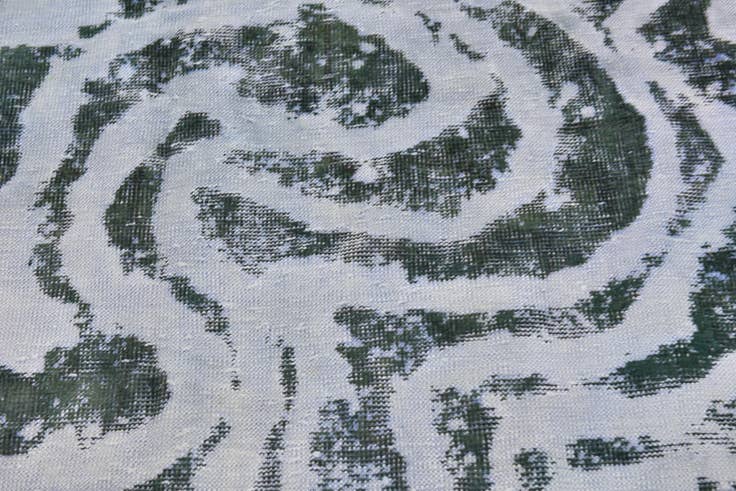 Detail image of 4' 6 x 8' 8 Hand Knotted Ultra Vintage Persian Wool Runner Rug