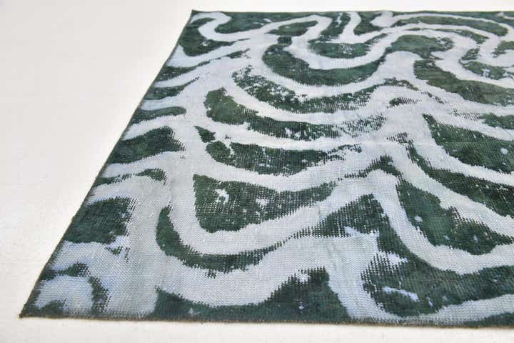 4' 6 x 8' 8 Hand Knotted Ultra Vintage Persian Wool Runner Rug