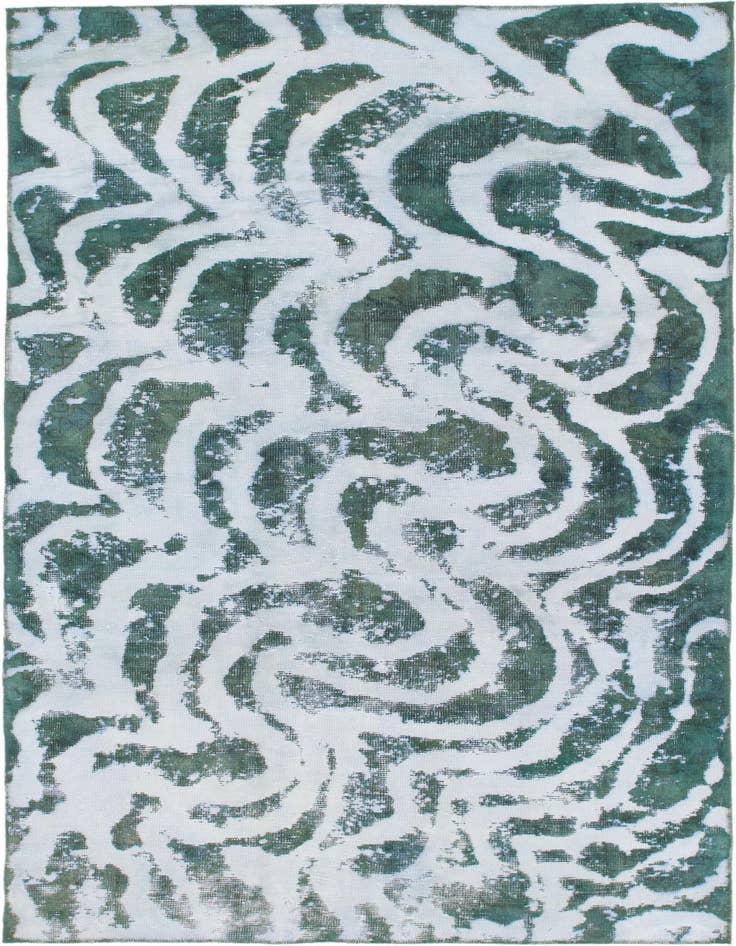 Detail image of 4' 6 x 8' 8 Hand Knotted Ultra Vintage Persian Wool Runner Rug