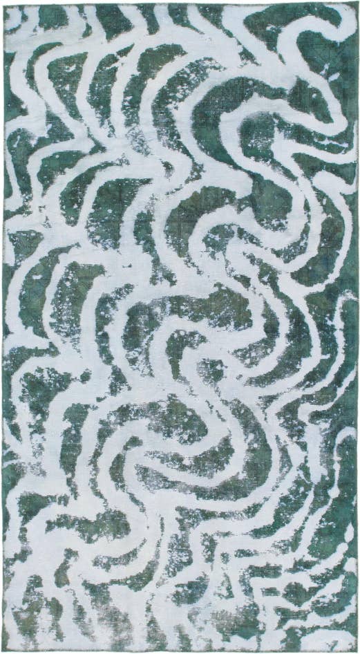 Detail image of 4' 6 x 8' 8 Hand Knotted Ultra Vintage Persian Wool Runner Rug