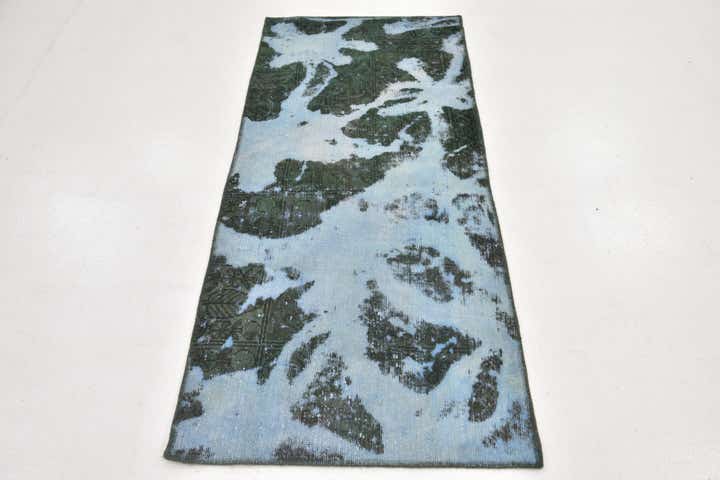 2' 7 x 6' Hand Knotted Ultra Vintage Persian Wool Runner Rug