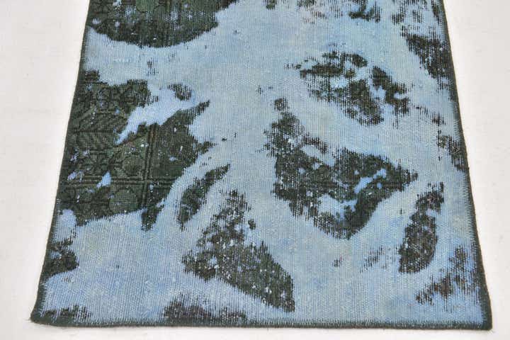2' 7 x 6' Hand Knotted Ultra Vintage Persian Wool Runner Rug