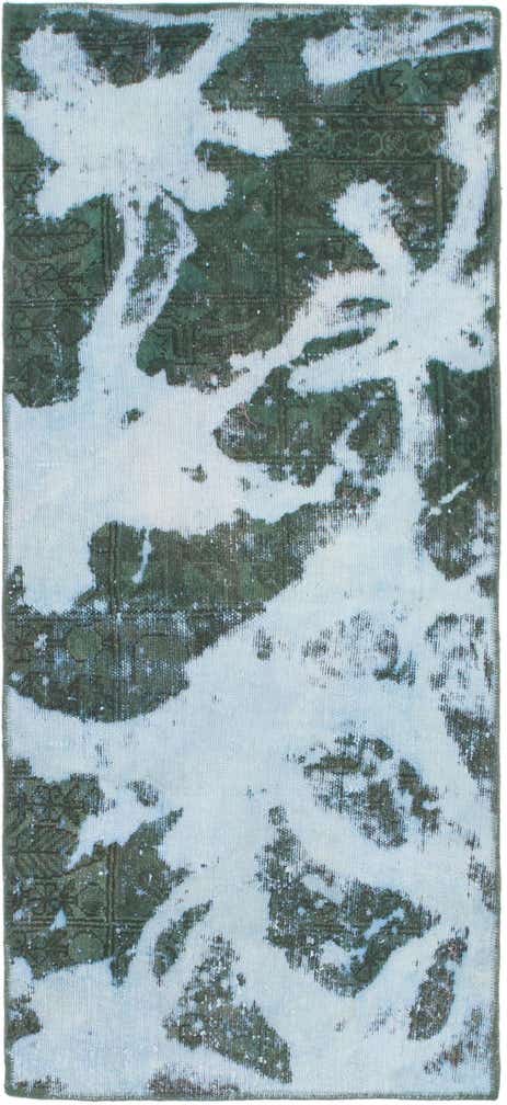 2' 7 x 6' Hand Knotted Ultra Vintage Persian Wool Runner Rug