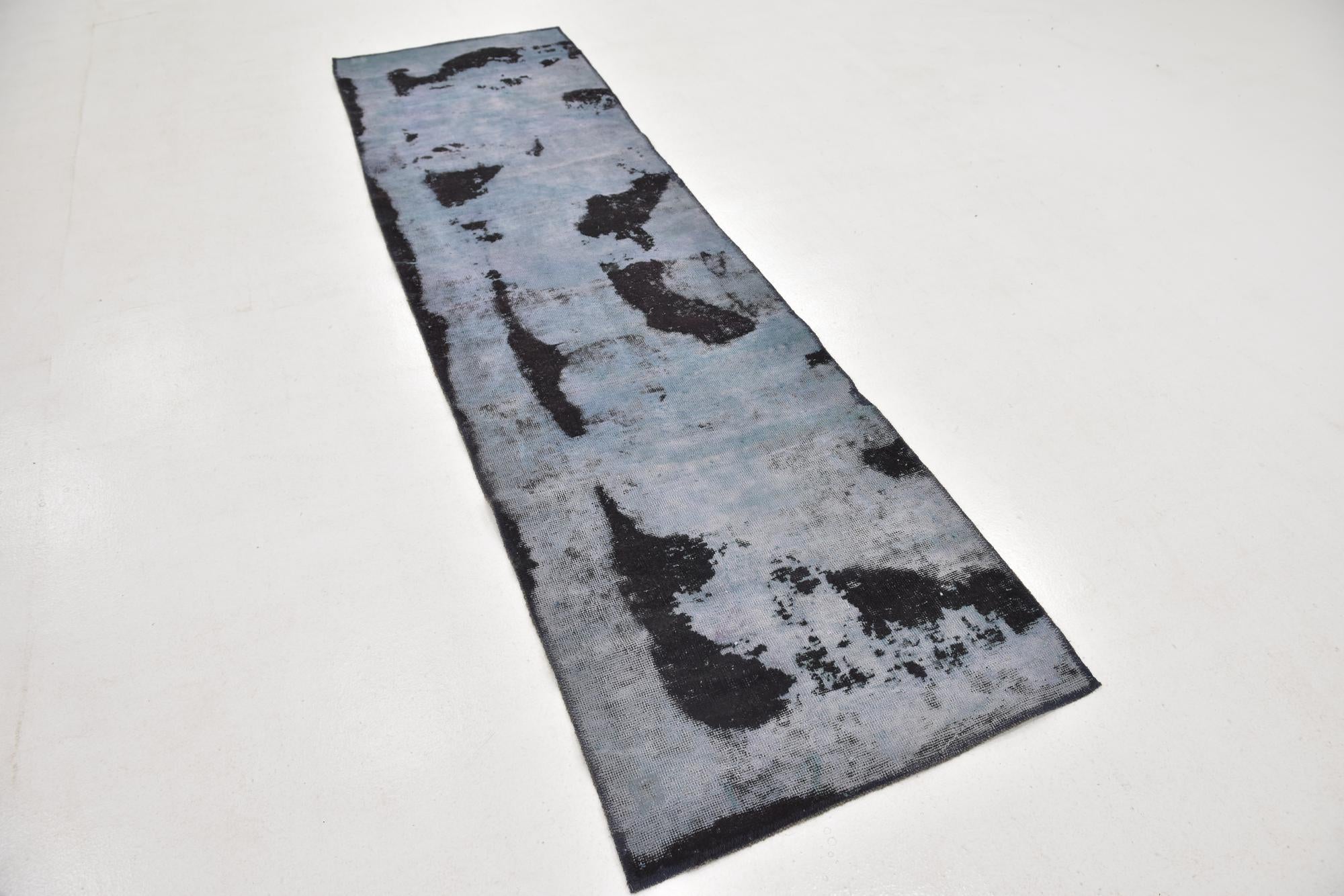 2' 7 x 9' Hand Knotted Ultra Vintage Persian Wool Runner Rug