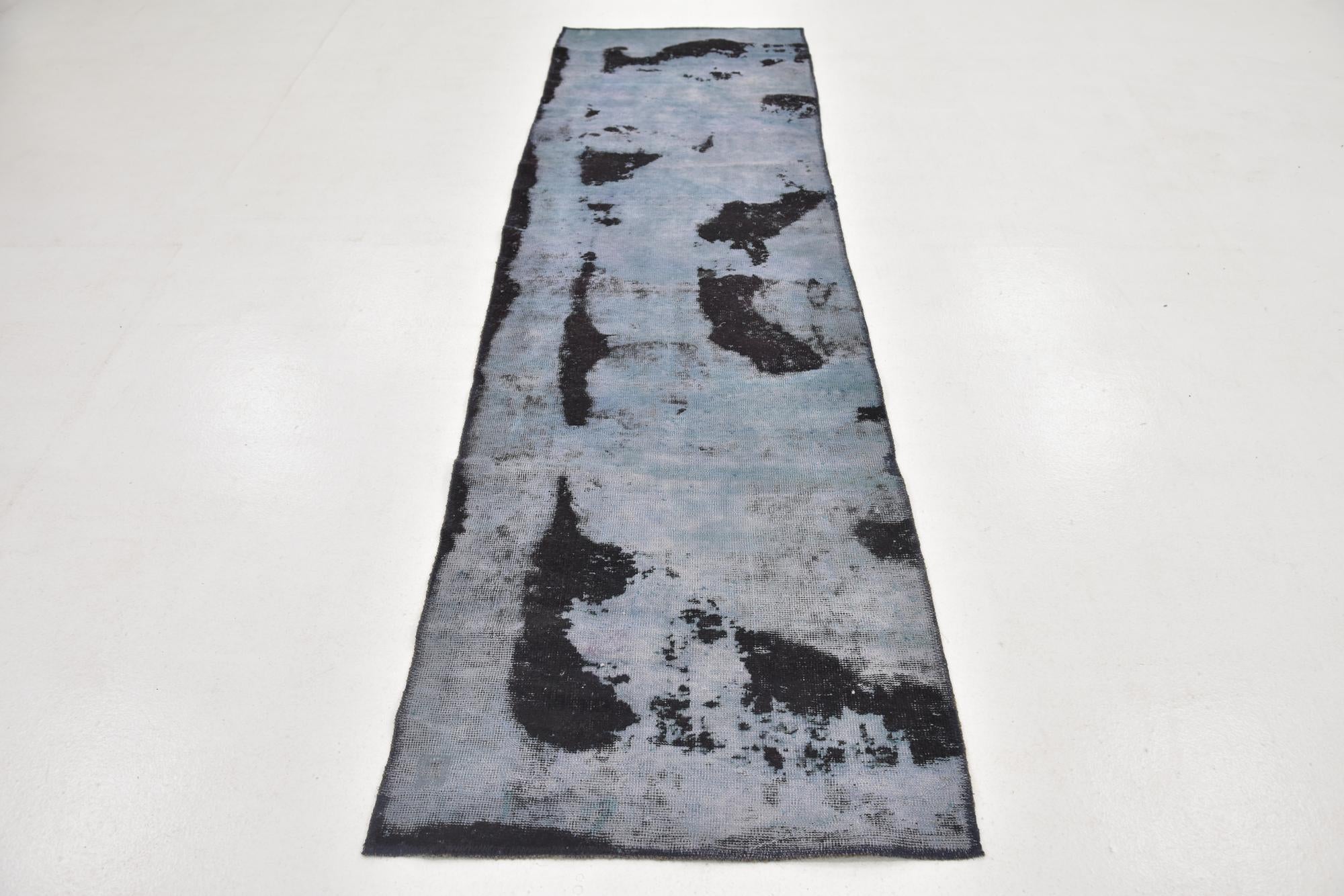 2' 7 x 9' Hand Knotted Ultra Vintage Persian Wool Runner Rug