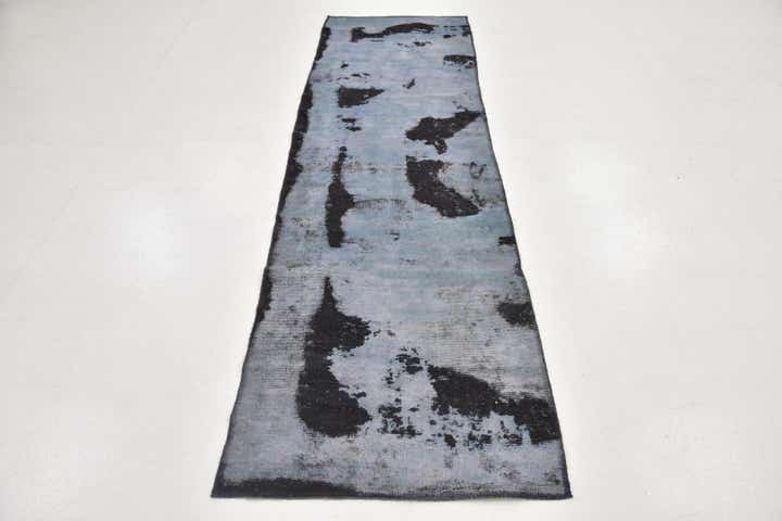 2' 7 x 9' Hand Knotted Ultra Vintage Persian Wool Runner Rug