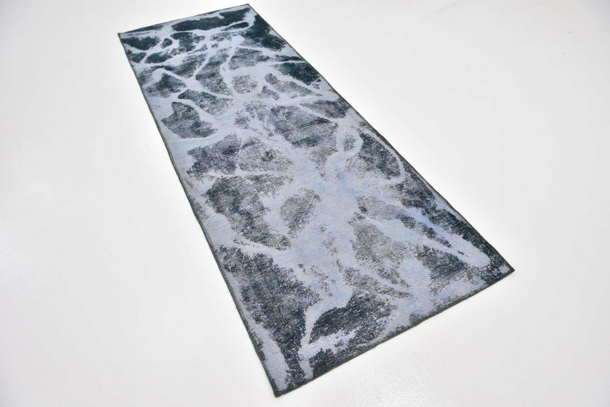 3' x 8' 4 Hand Knotted Ultra Vintage Persian Wool Runner Rug